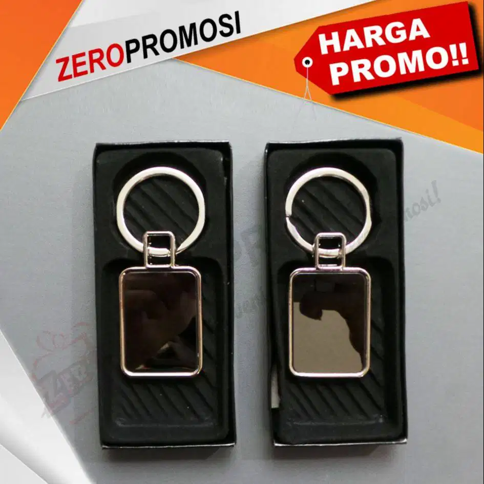 Gantungan Kunci GKP-03 Stainless Custom Cetal Logo Murah