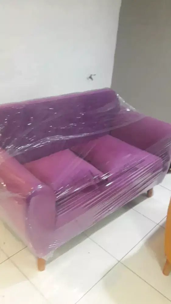 Sofa Retro 2seat Ungu Lavender