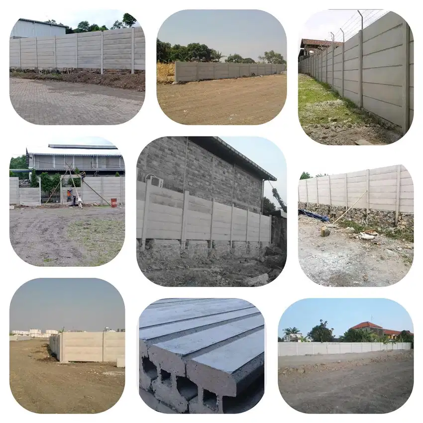 Pagar panel beton precast murah Jawa Timur