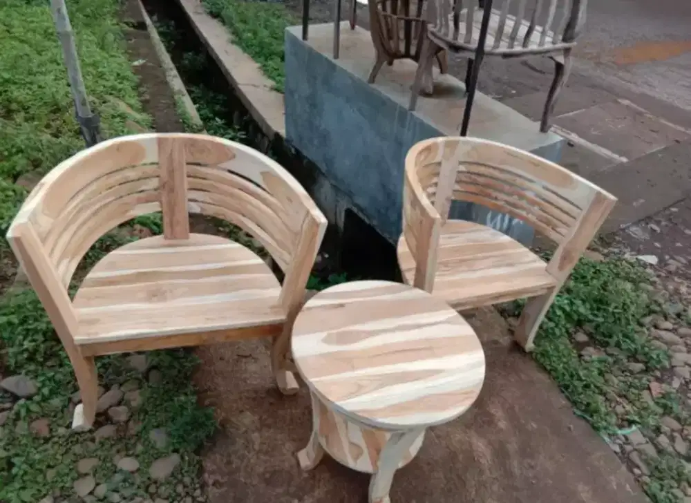 Kursi teras cantik jati free ongkir