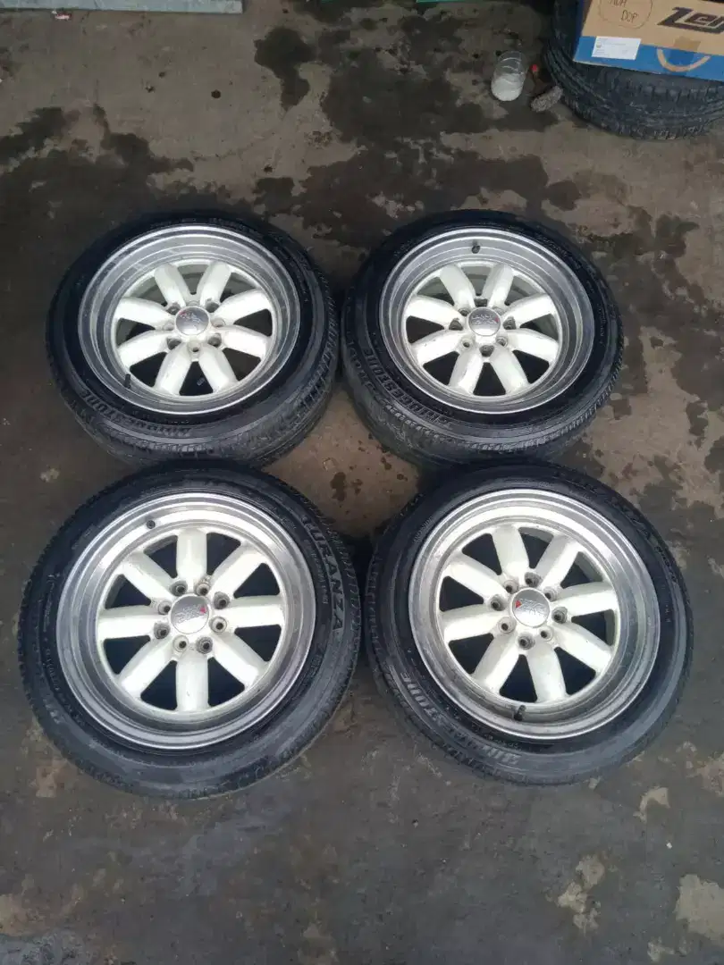 Velg compe r16 4x100,114 lbr7 et42 ban bridgestone