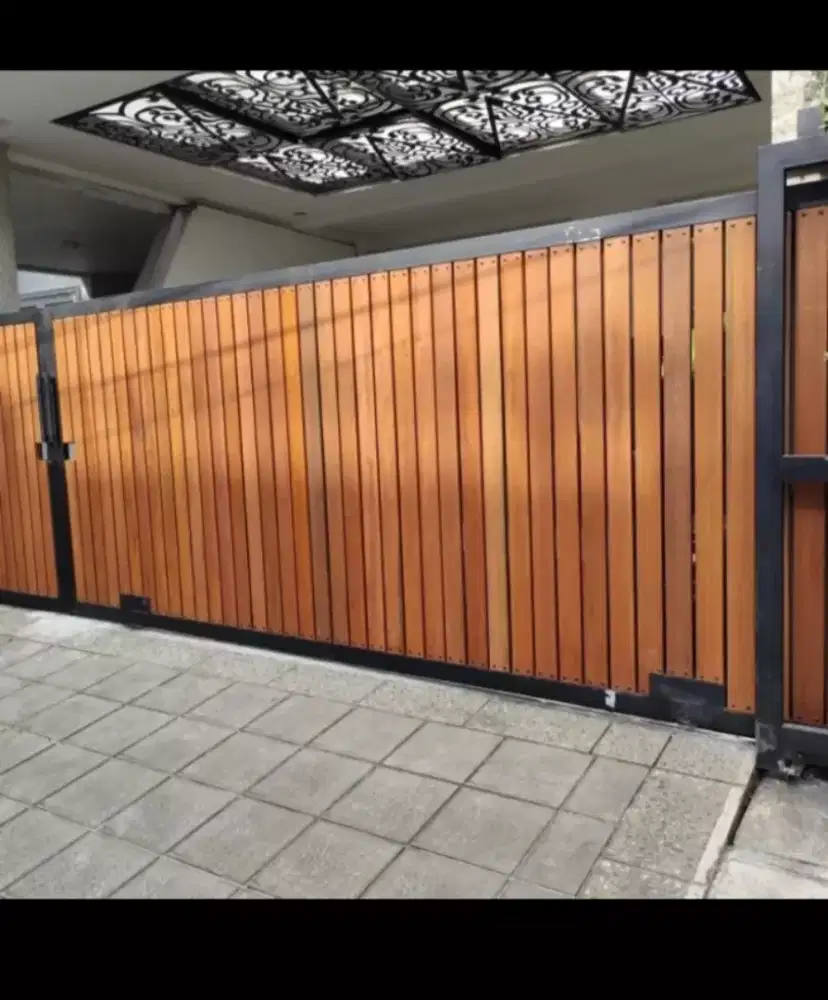 Pintu pagar minimalis GRC/conwood