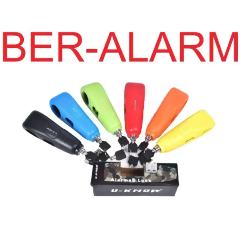 Kunci pengaman motor.beralarm anti maling
