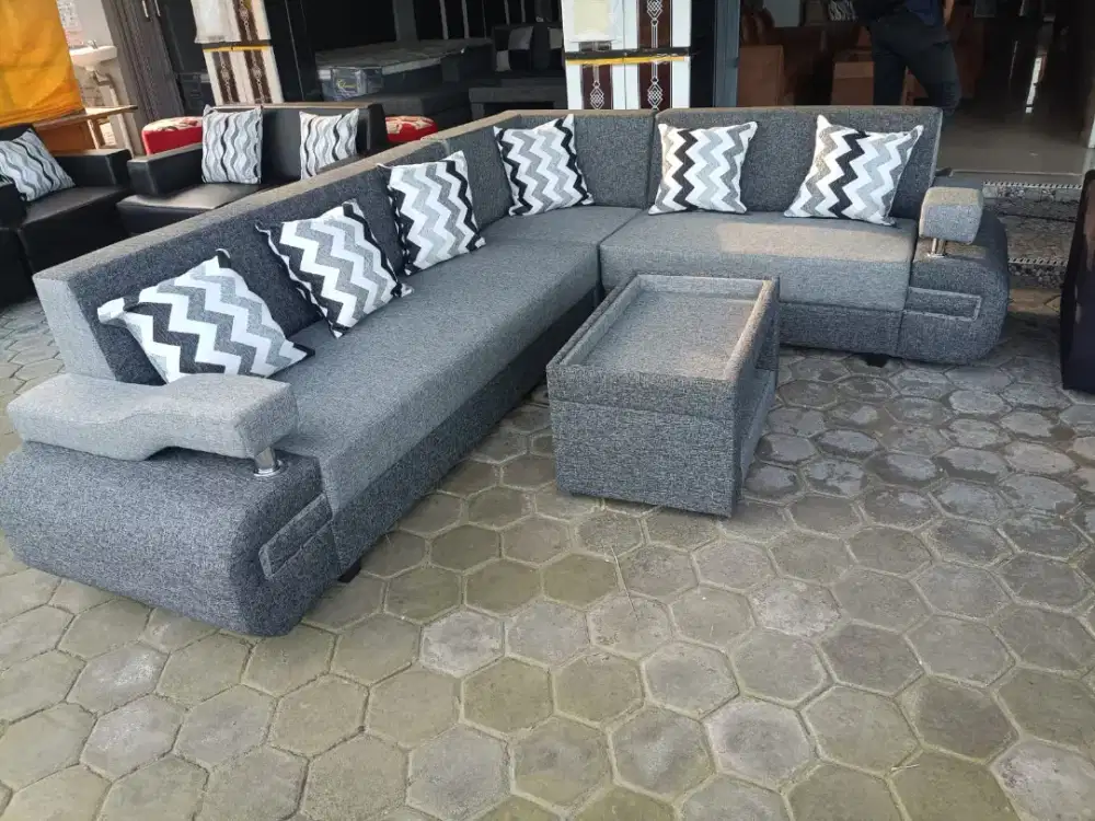 Premium Sofa L Lorenzaa Ukuran 2,10 x 2,60 meter, Siapp Kirim*