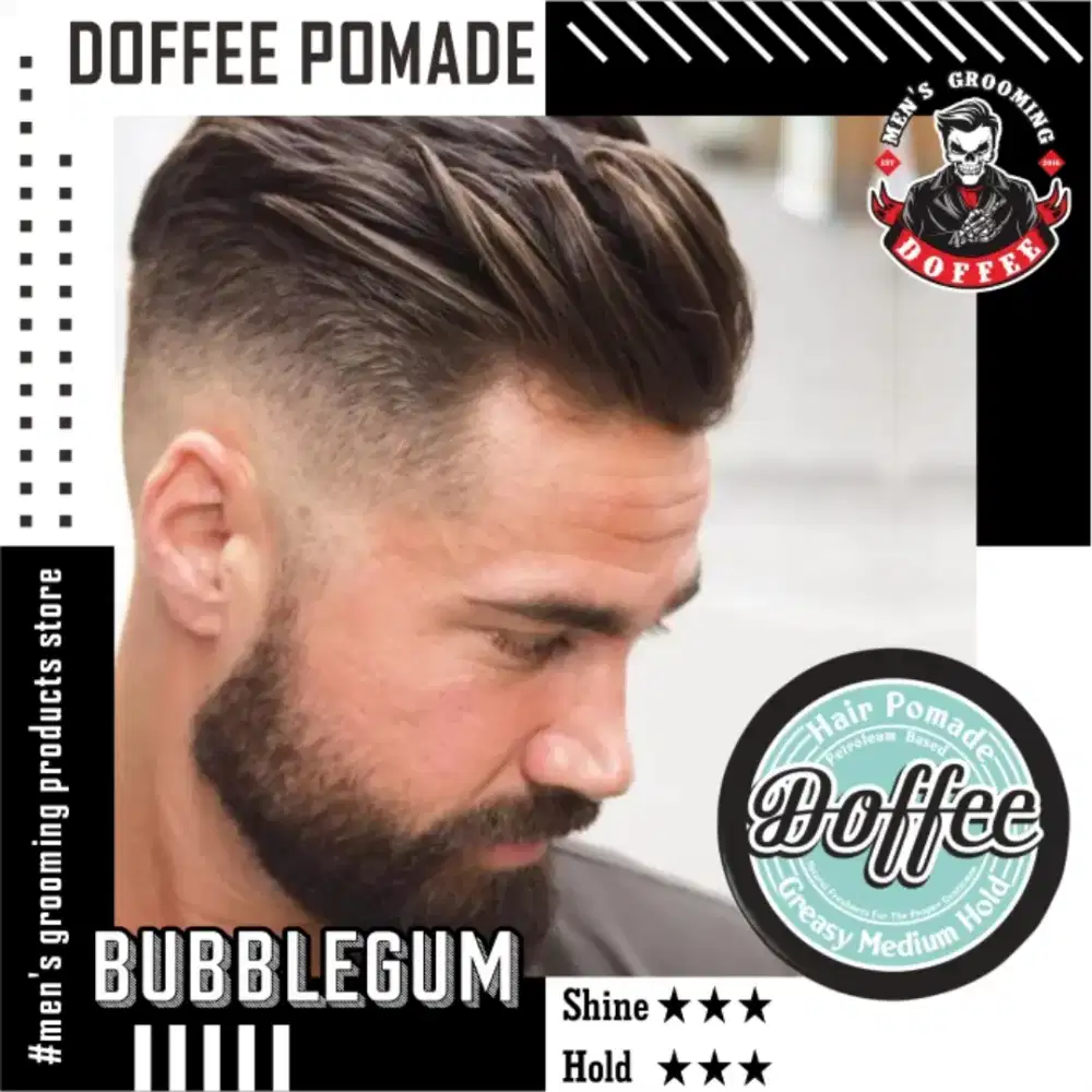 Pomade Oil based Doffee hair styling Bubblegum 50g