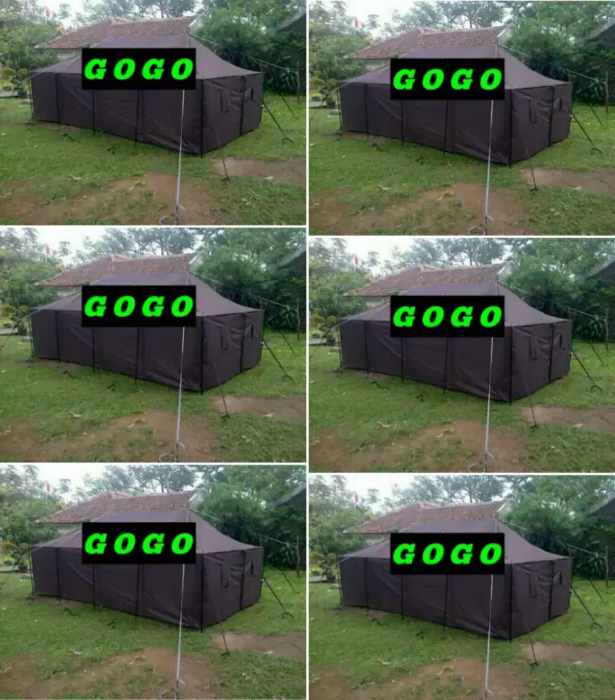 Tenda pramuka 4x6 d300 mantap