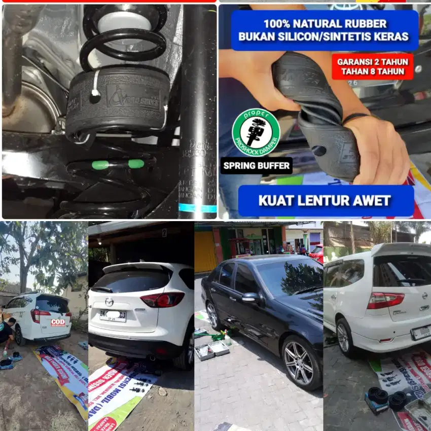 PEREDAM & PENYETABIL KAKI MOBIL (gratis pasang ke tempat anda)