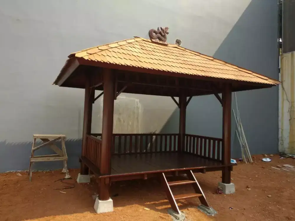Saung Gazebo Aneka Model Dan Ukuran - Pembuatan dan Penjualan