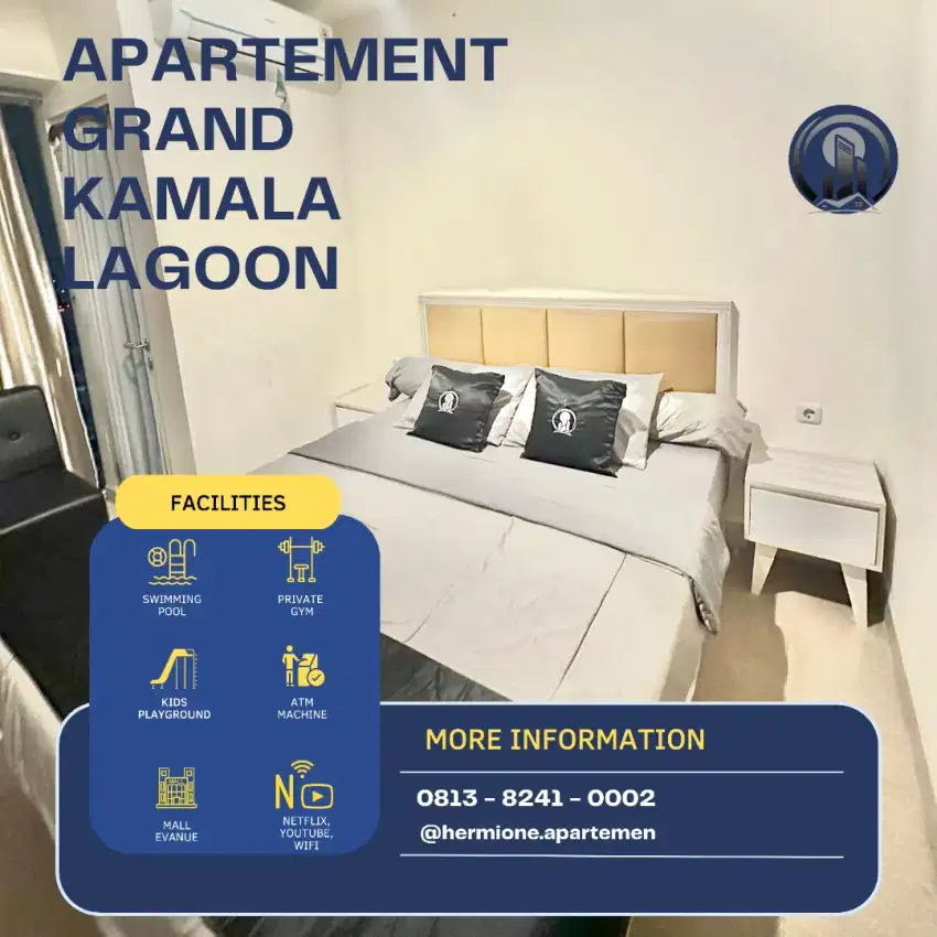 Staycation apartemen grand kamala lagoon