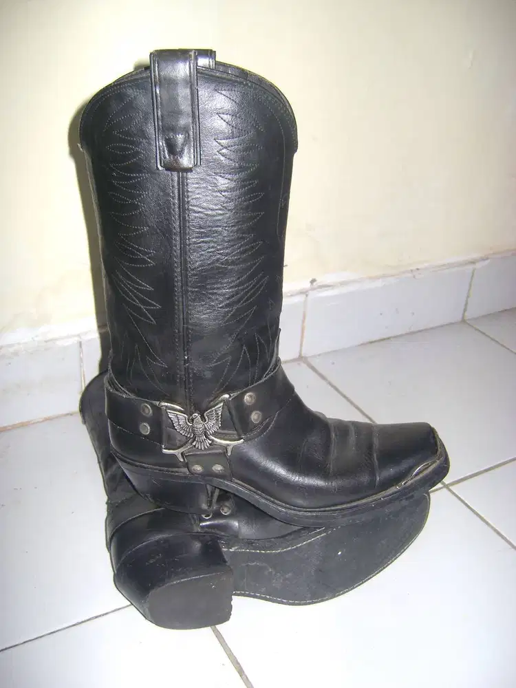 Harness Harley Boots Sepatu Harness Eagle Hitam size 40