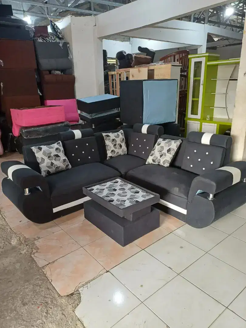 Sofa Bantalan L Minimalis Sudut
