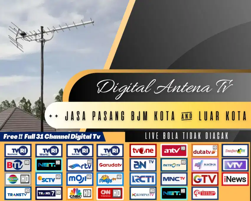 Pasang Baru hd antena tv