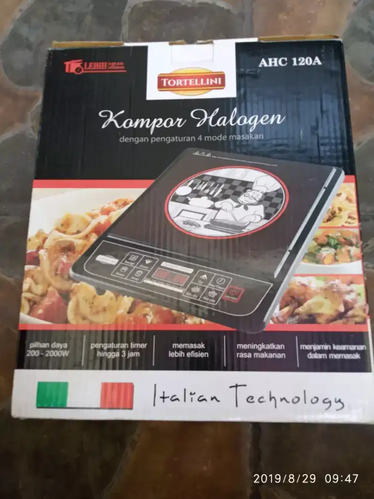Kompor listrik Halogen made in Italy