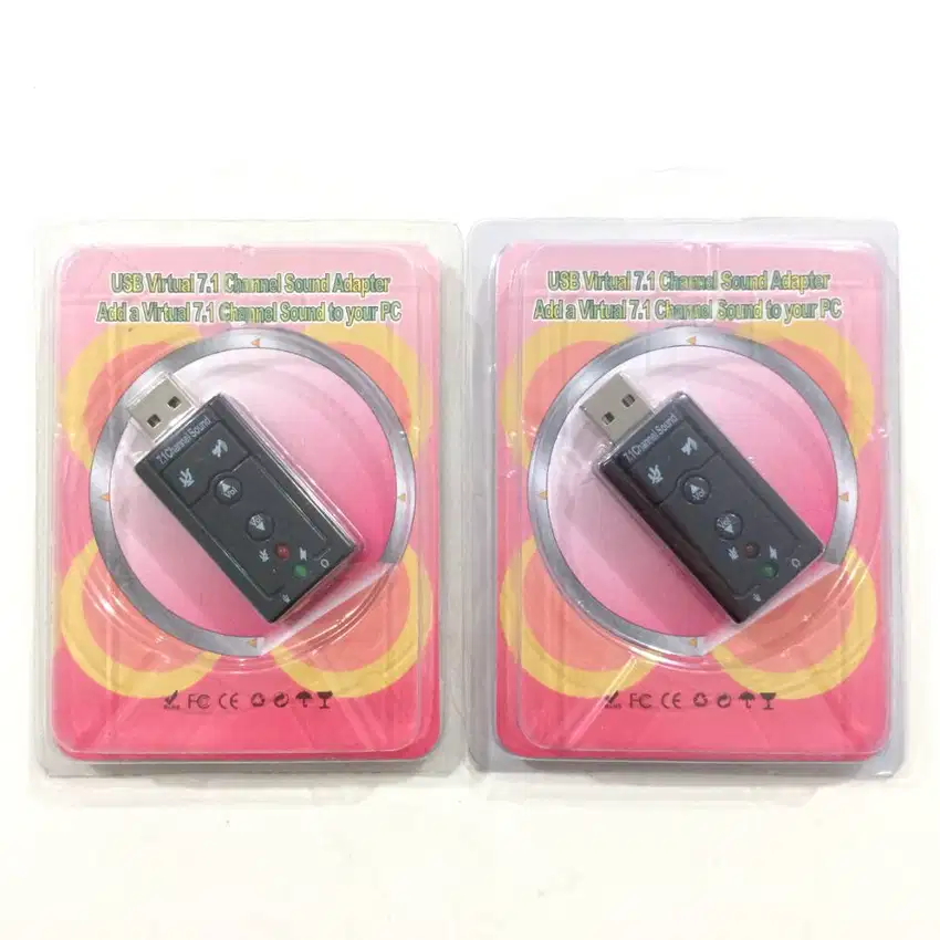 N E W USB to SOUND Adapter 7.1 Channel untuk Notebook/Laptop/PC/HP