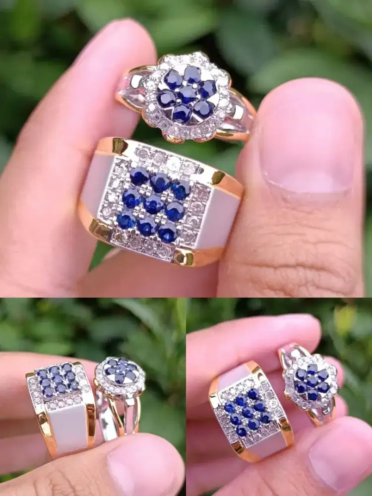 (Cincin Berlian (Diamond) Banjar Couple Asli Murah)