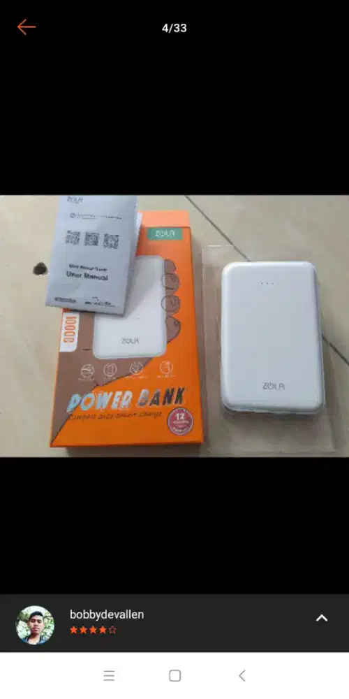 Zola Mini 10000 mah Putih