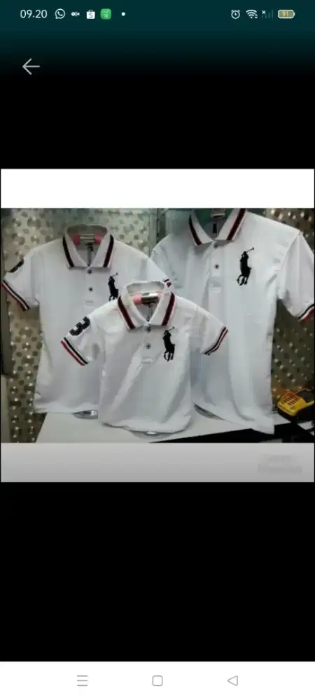 Baju Polo Pria L