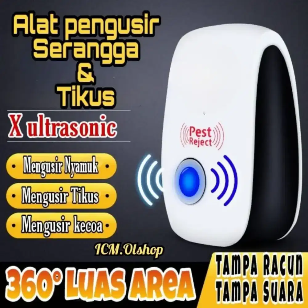 Alat Pengusir Serangga Nyamuk Tikus Lalat Kecoak Pest Reject Repeller