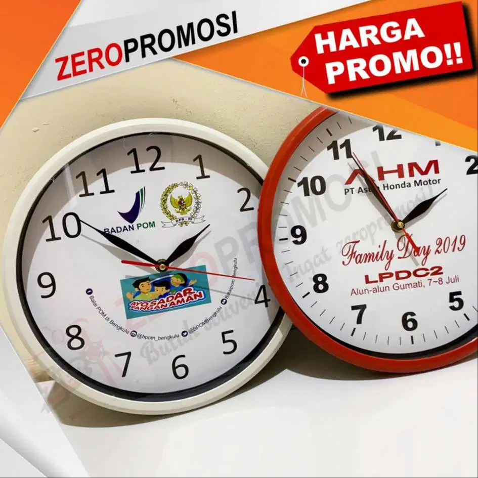 Jam Dinding 818 28CM + Sablon