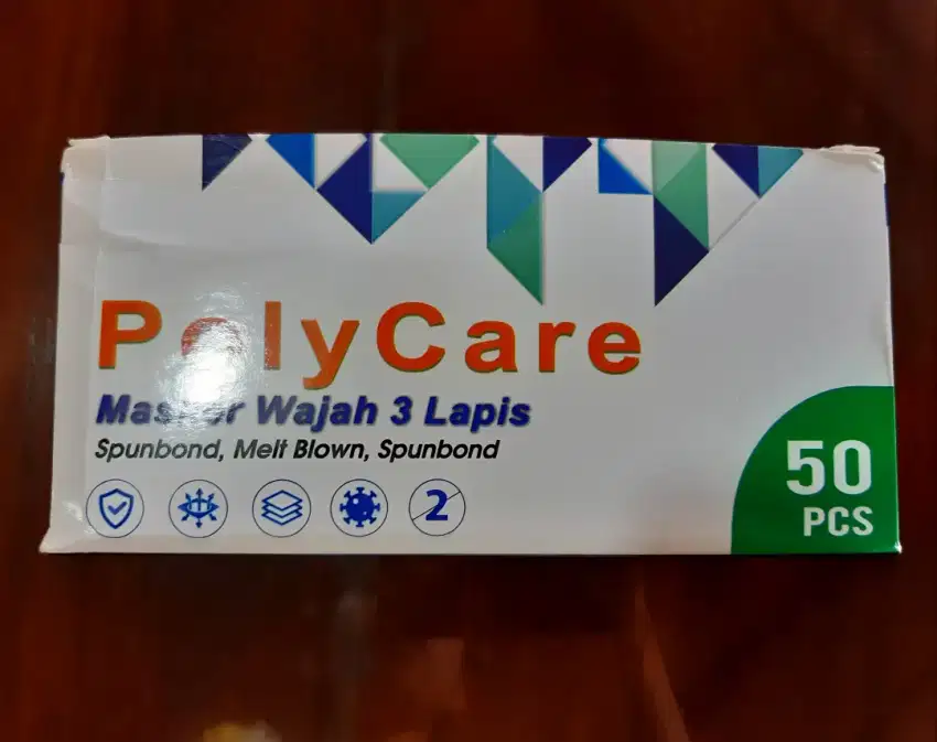 Masker Headloop merk Polycare 3 Ply