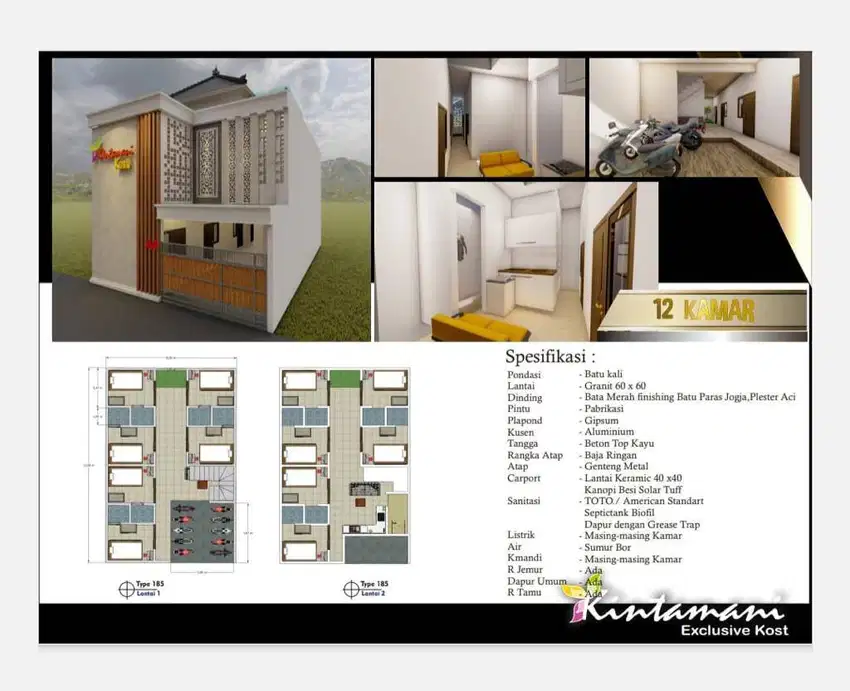 Kost Exclusive Sumampir Purwokerto Utara Dekat Kampus Unsoed, STMIK
