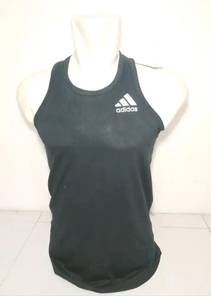 Kaos Singlet Fitness Bahan Spandek