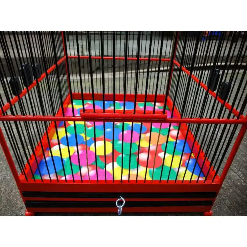 Karpet Sangkar Kotak no. 1 Motif Bola 3D dual layer tebal