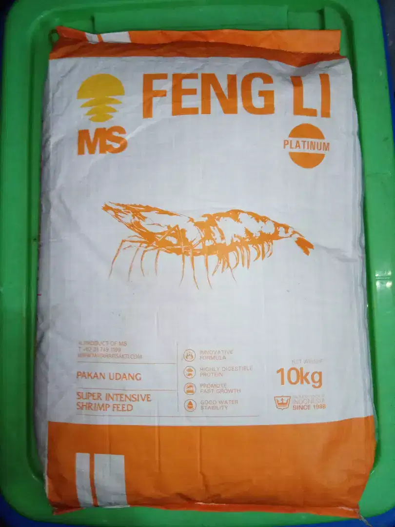 FENGLI 2 FENG LI 2A pelet udang pakan tenggelam burayak lobster koki