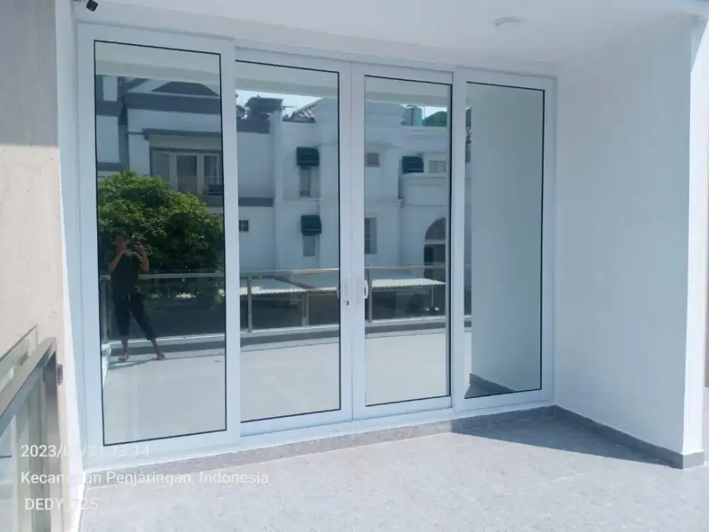 Stiker Kaca Film peredam panas Kaca Film oneway Cermin silver