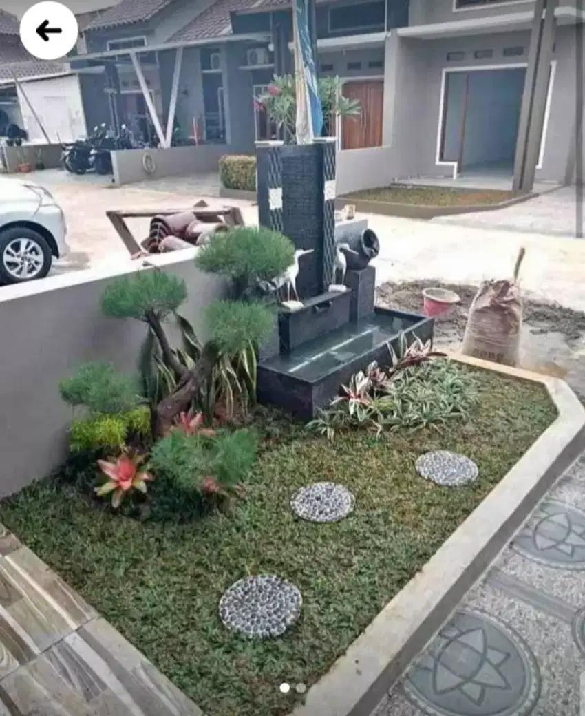 Taman minimalis - jasa taman - jual rumput - tukang taman - jual pohon