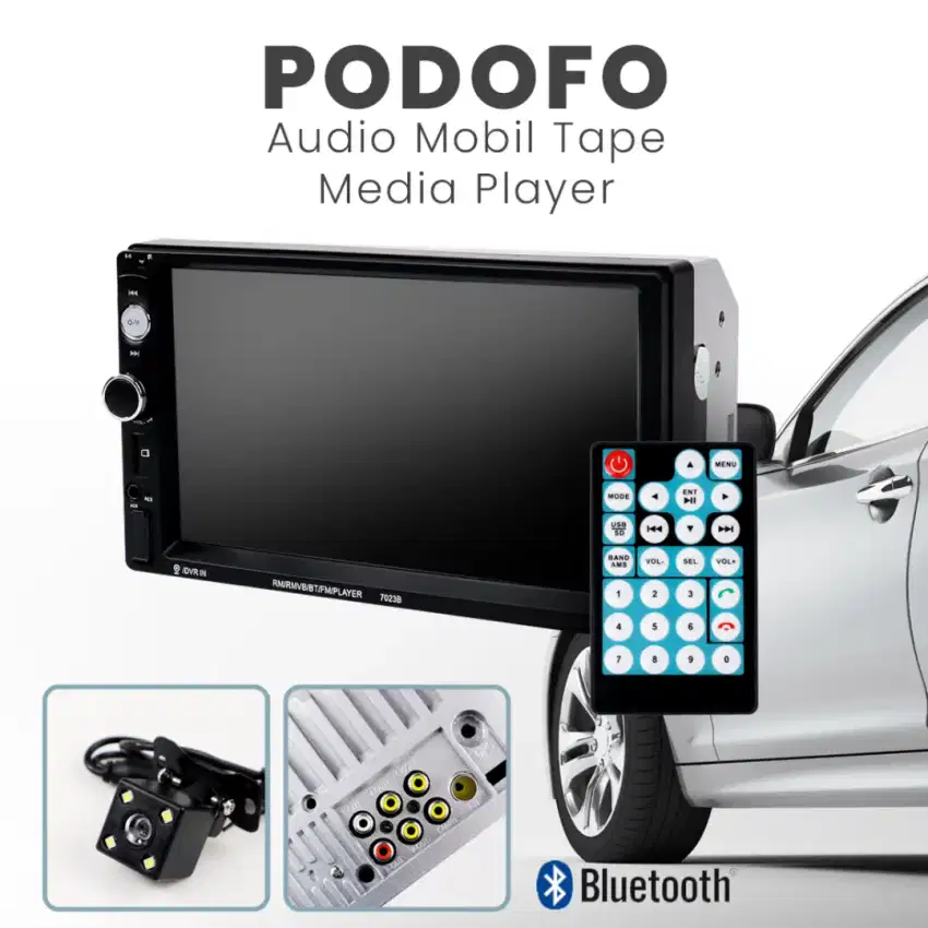 podofo audio mobil tape media player mp5 bluetooth touch screen