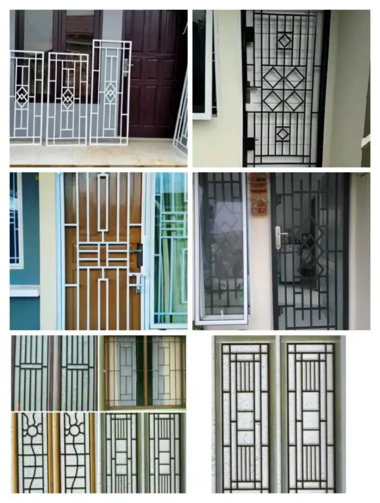 Tralis pintu rumah minimalis dan jendela