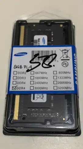 RAM Laptop / Notebook  DDR4 8GB PC 25600 / 3200 Mhz