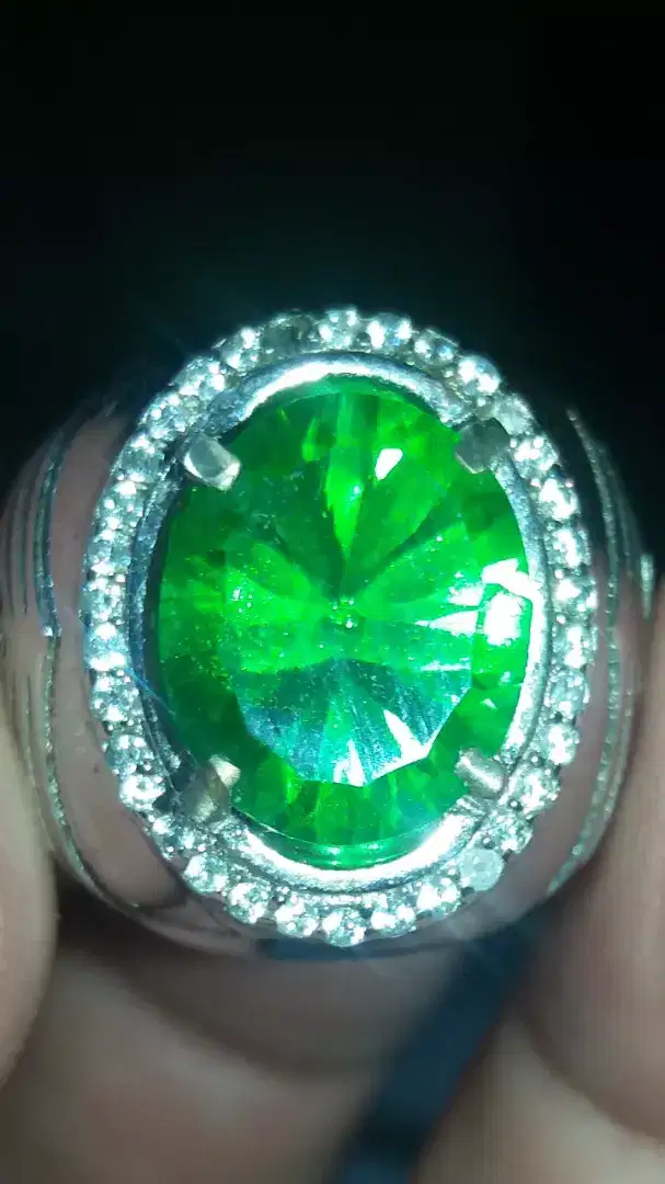 Jual Batu Cincin Permata Light Green Tourmaline CuttMixed Keren bgt
