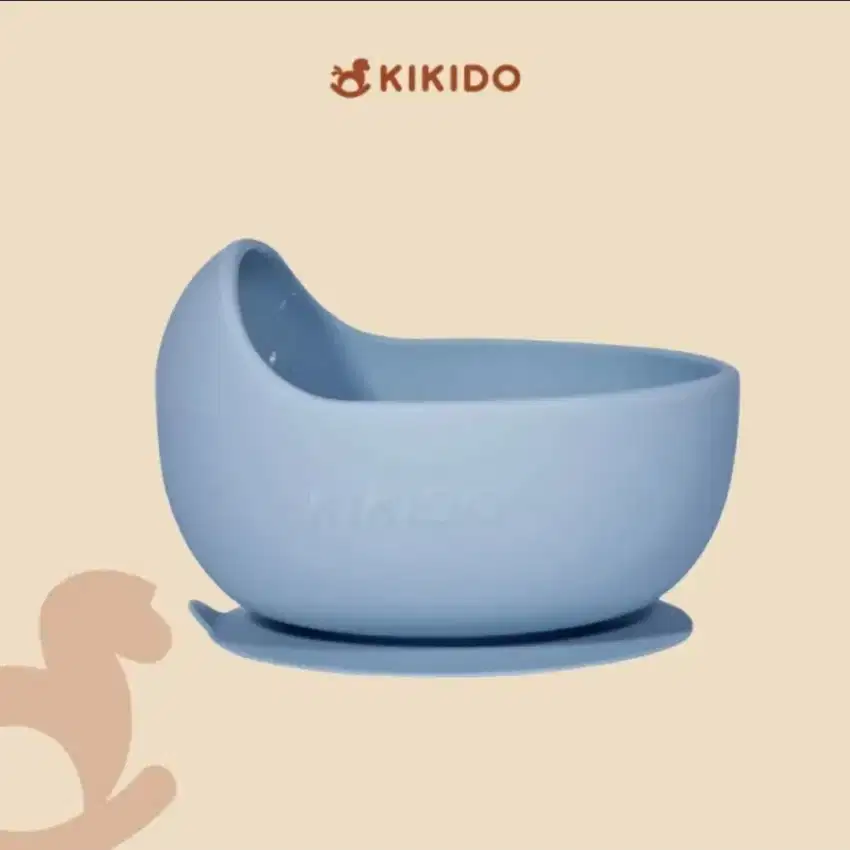 Kikido Sookie Suction Bowl Blueberry - Anti Slip Baby Silicone Bowl