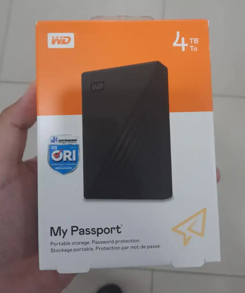 Hardisk Hard Disk External WD Passport 4TB Portable Eksternal