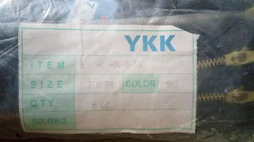 Resleting YKK 7 inci