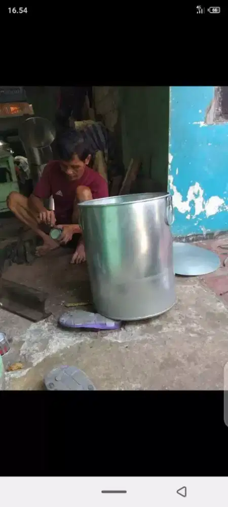 Dandang polos alumunium