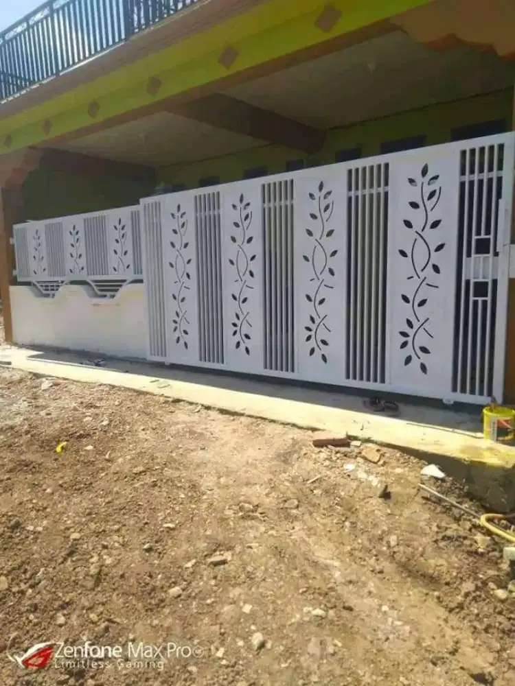 Pembuatan pagar cutting laser minimalis