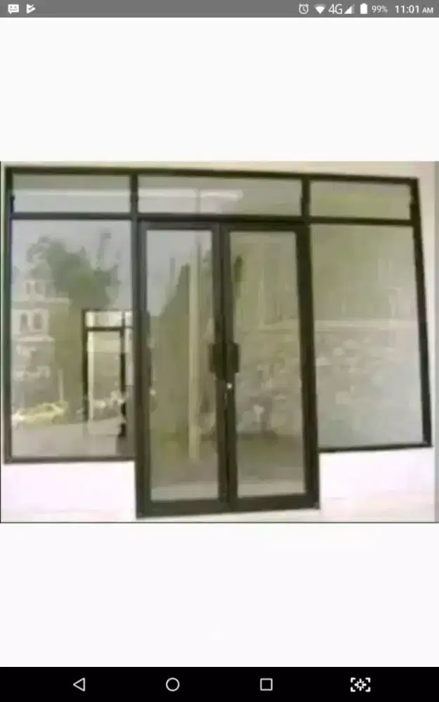 Kusenan pintu aluminium dan kusen aluminium