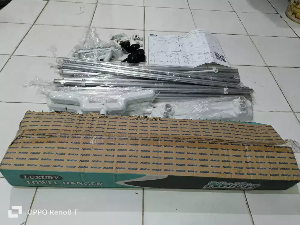 Jemuran handuk stainless (baru)