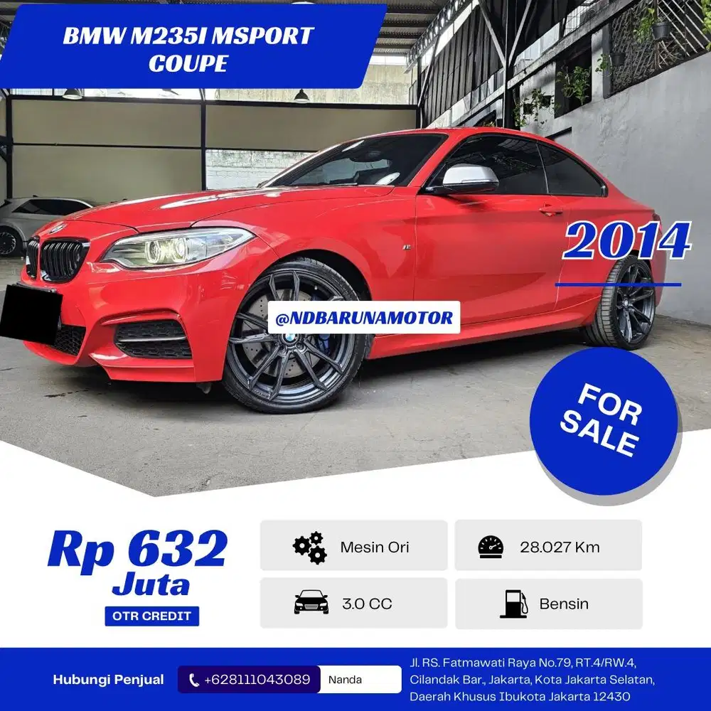 BMW M235i MSPORT COUPE BARANG ANTIK - Mobil Bekas - 913475200
