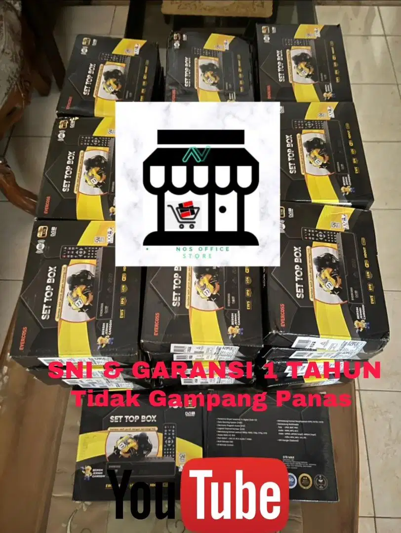 Antena digital STB SetTop Box Evercoss Evercross SNI GARANSI RESMI