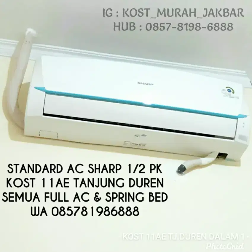 FULL AC Kost kos murah putra putri tanjung tj duren full ac wifi air