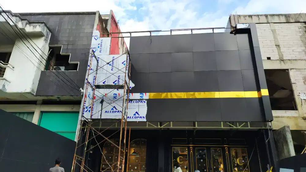 Pemasangan baru, perbaikan, ACP alumunium Composite Panel
