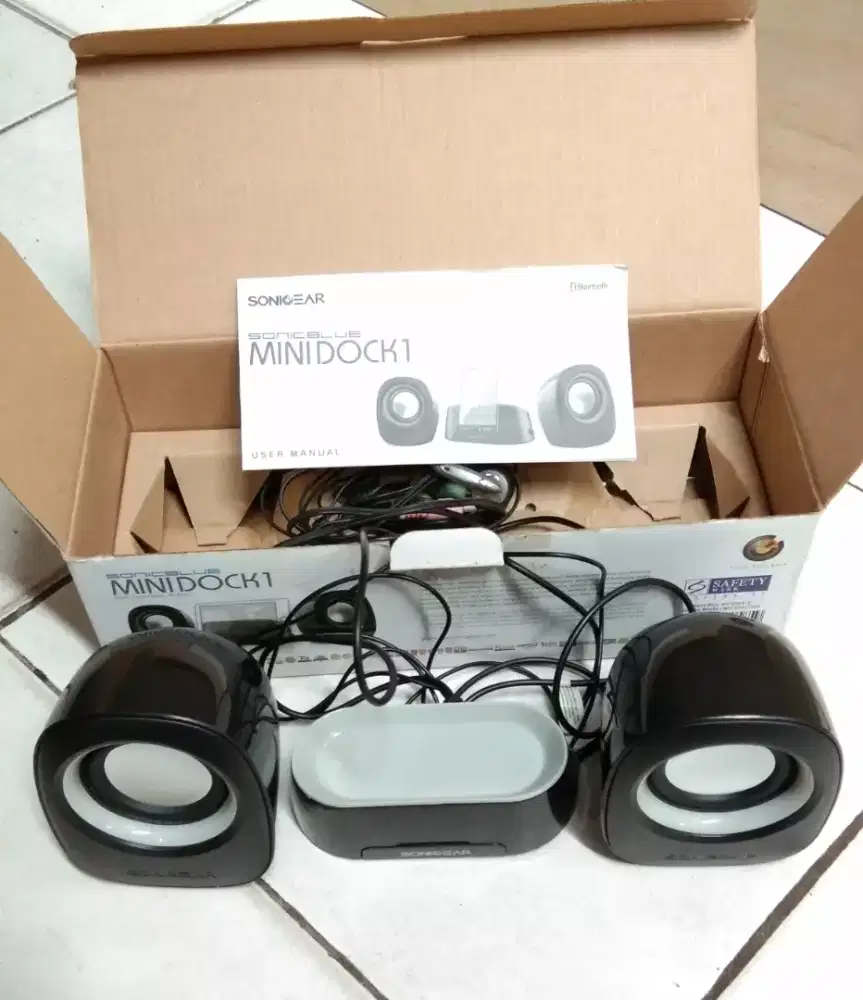Portable minidock 1 SonicBlue,  sudah bluetooth.