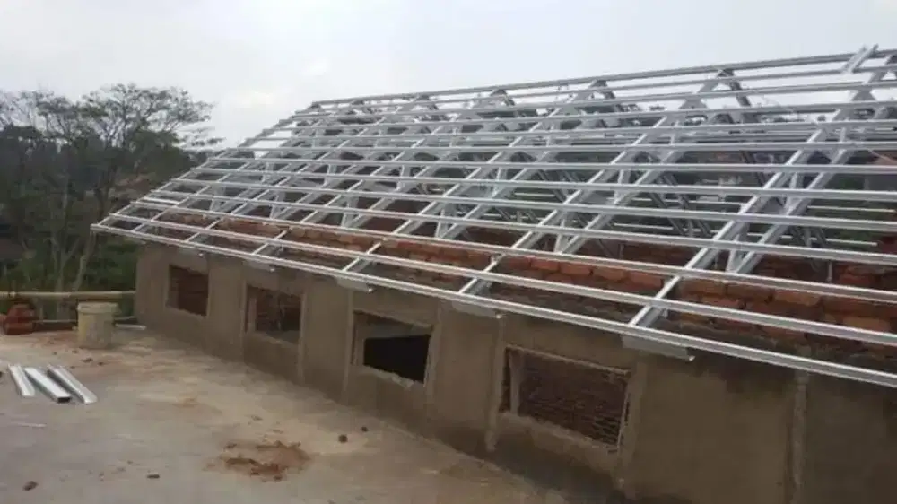 Renopasi atap lama, rangka bajaringan,kanopi teras,plafon pvc murah