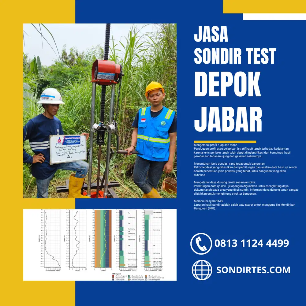 Sondir Tanah, Topografi, Bor Sumur, Borepile TERLENGKAP PROFESIONAL