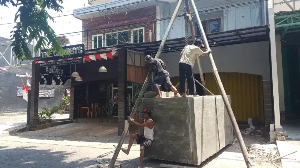 Ground tank tandon air beton cor keramik