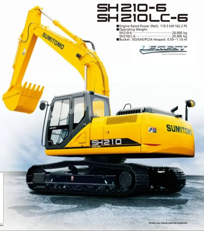 EXCAVATOR SUMITOMO SH210 100% BARU